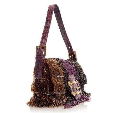 fendi fringe bag|fendi baguette bag.